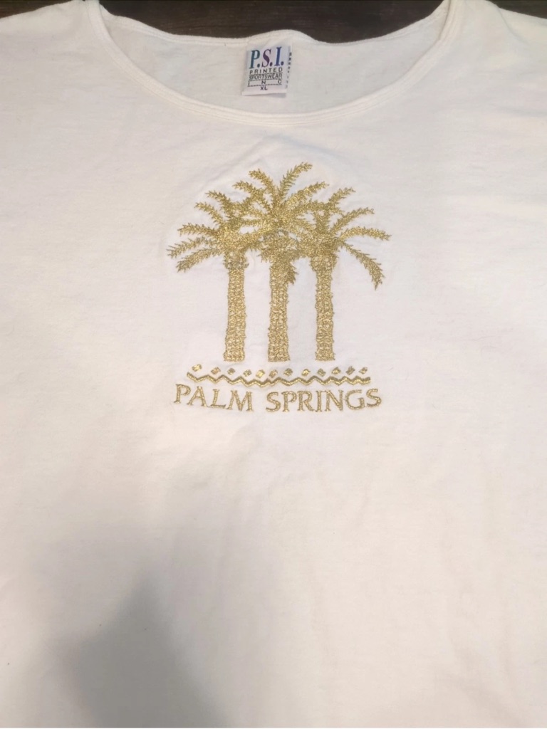 Palm Springs Gold Palm Tree Tee